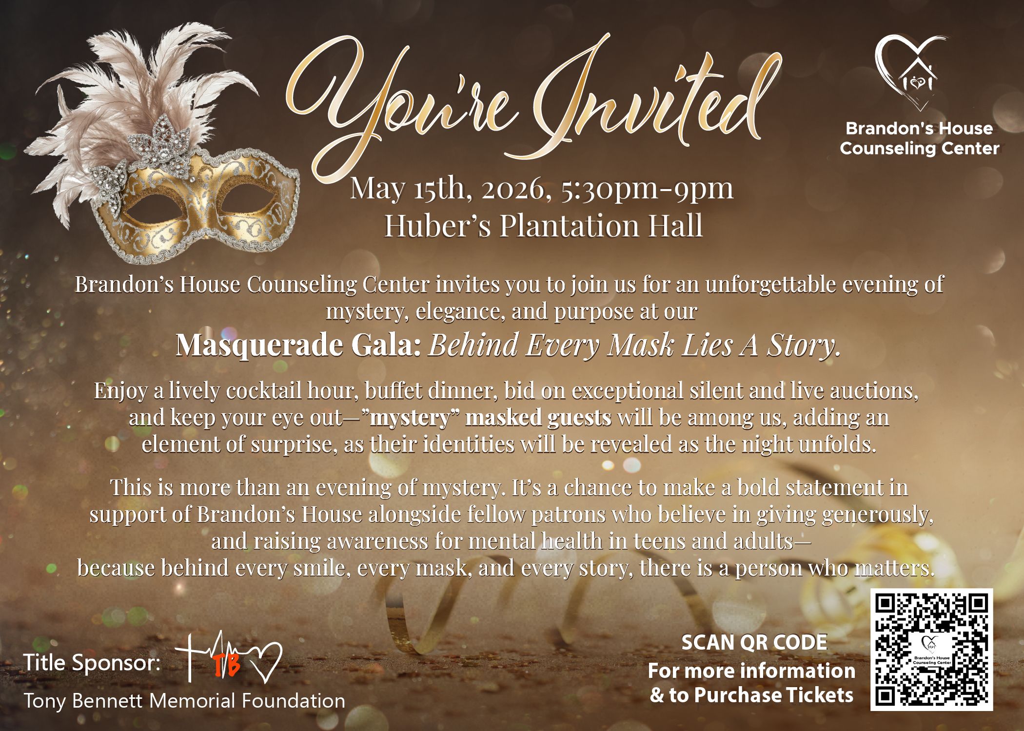 Brandon's House Presents Our Annual Gala. May 15, 2026